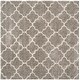 preview thumbnail 34 of 120, SAFAVIEH Hudson Shag Vitchka Glam Trellis 2-inch Area Rug 11' x 11' Square - Grey/Ivory