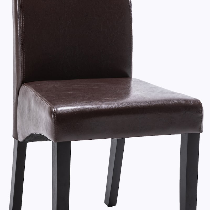 Modern Faux Leather 2 Piece Dining Room Chair