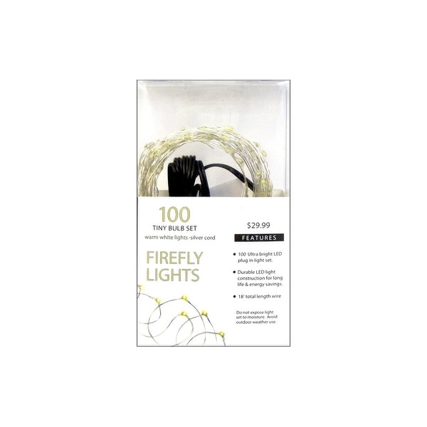SPC Light Firefly LED 100ct Warm White Silver Cord Bed Bath Beyond 24060138