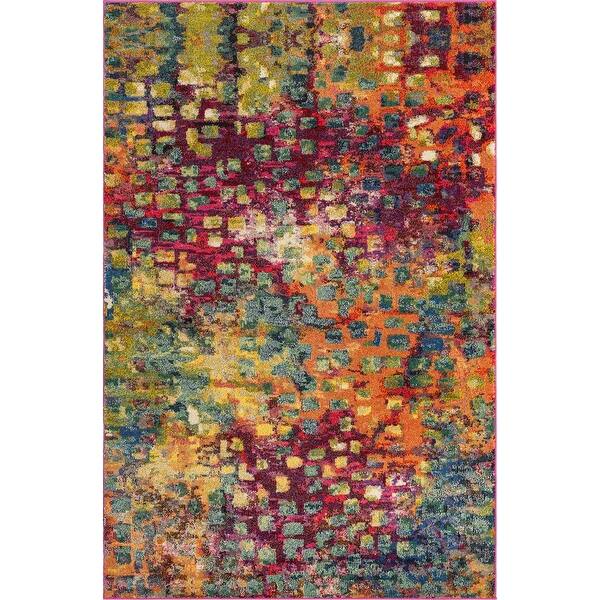 Unique Loom Ivy Jardin Modern Abstract Area Rug Overstock 13399121