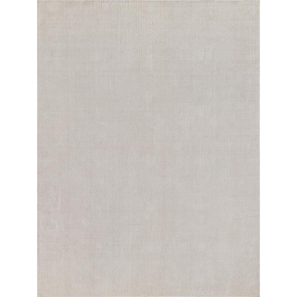 EXQUISITE RUGS Bali Indoor/Outdoor Flatweave PET yarn Ivory Area Rug.