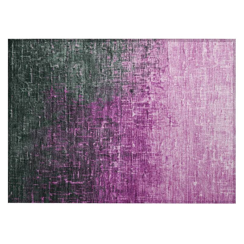 Machine Washable Indoor/ Outdoor Ombre Texture Chantille Rug