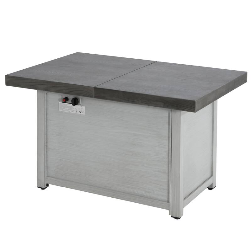 Christopher Knight Home - Locke Extendable Aluminum‑Steel Patio Fire Pit Table