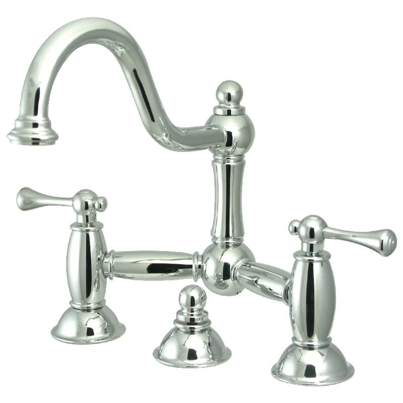 Kingston Brass Restoration 1.2 GPM Centerset Bathroom Faucet with - Polished Chrome