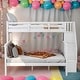 preview thumbnail 2 of 34, Modren Twin Over Full Bunk Bed with Storage and Guard Rail For Bedroom,Dorm,Kids