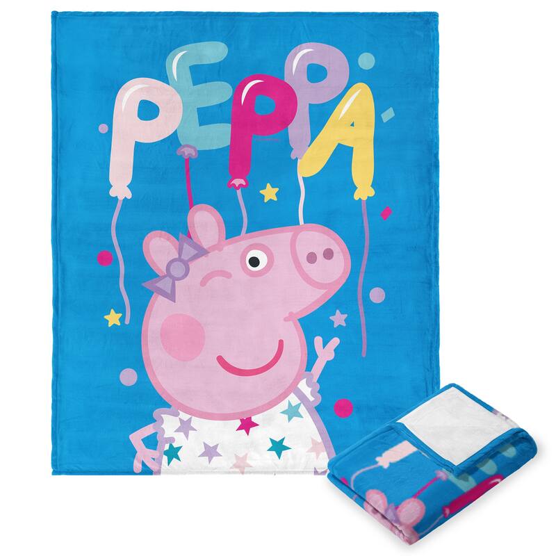 Hasbro Peppa Pig Silk Touch Throw Blanket
