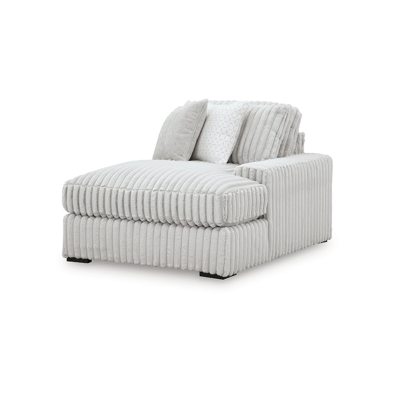 Signature Design by Ashley Stupendous White 3-Piece Sectional with Chaise - 142" W x 67" D x 41" H