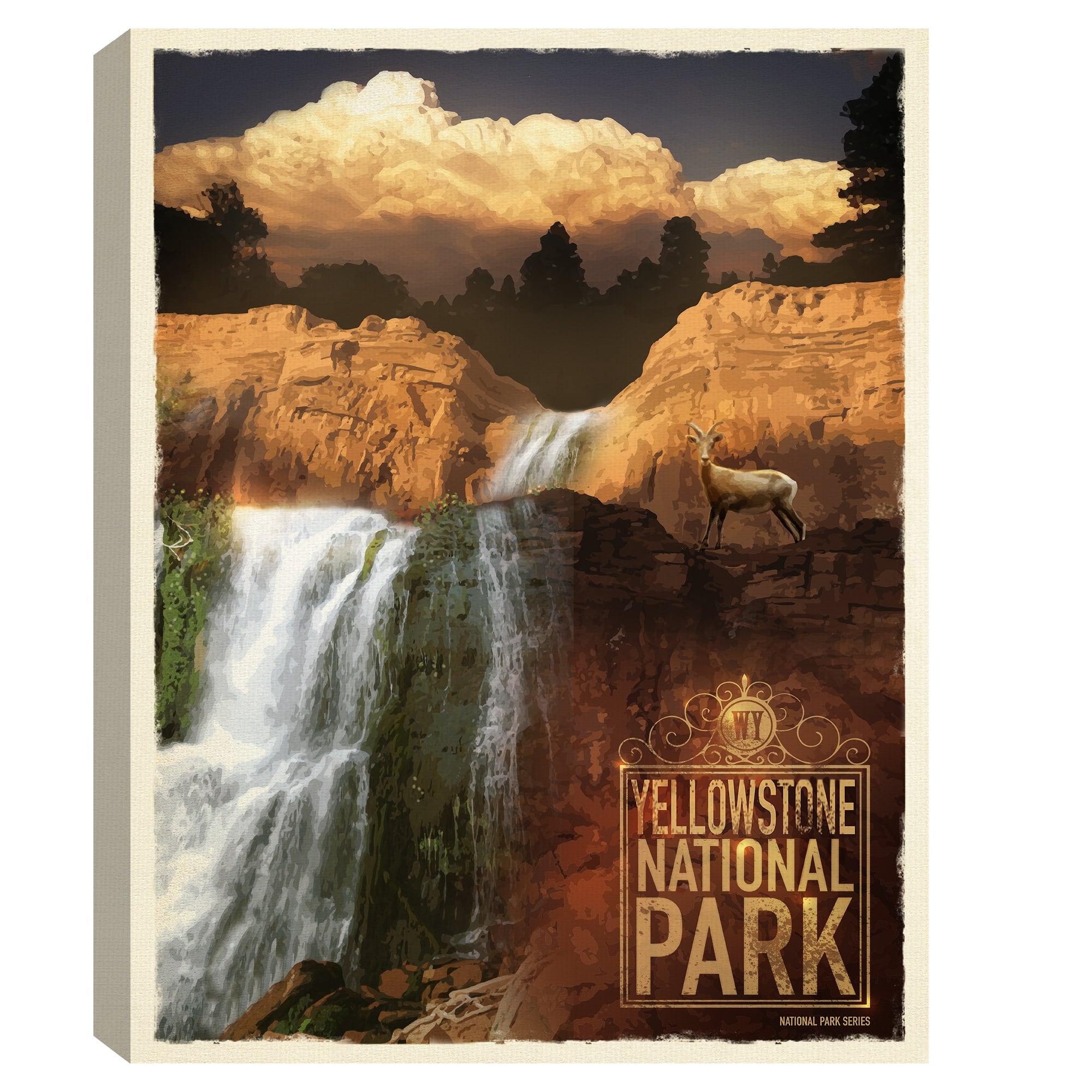 Yellowstone National Park by Mark Lague Canvas Art Print Bed Bath