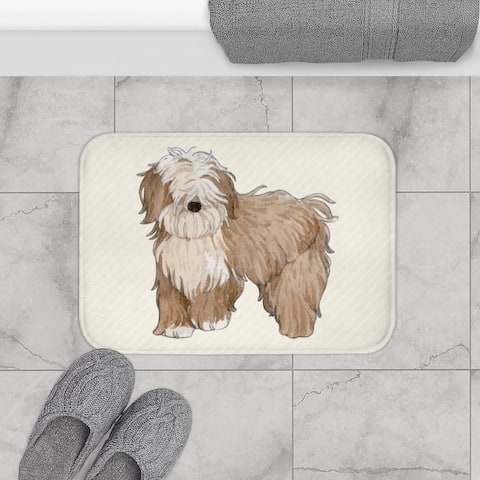 Happy Puppy Bath Mat by Daily Boutik