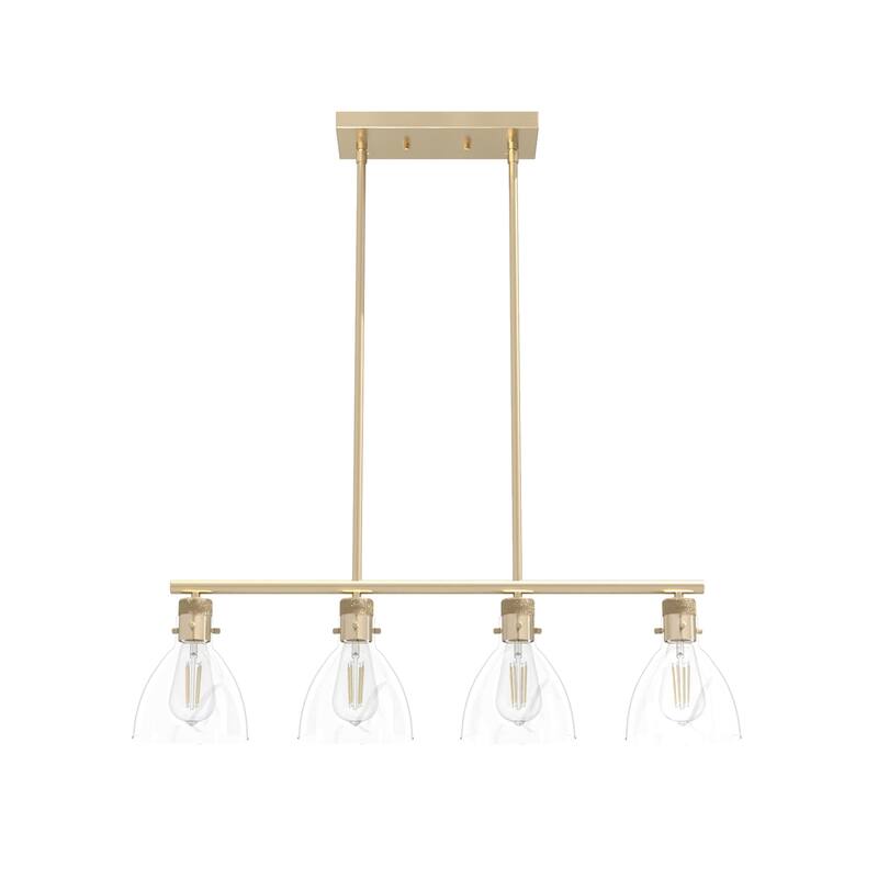 Hunter Van Nuys Linear Chandelier - Kitchen Island, Dining Room - Industrial, Modern Farmhouse, Transitional