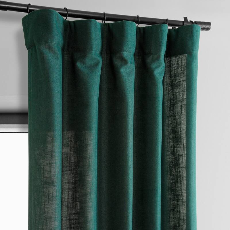 Exclusive Fabrics Classic Faux Linen Curtain (1 Panel)