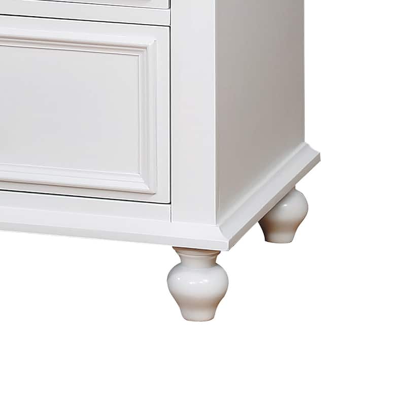 Dole Traditional White 56-inch Wide 7-Drawer Wood Dresser by Furniture of America