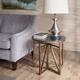 Madison Park Kayden Antique Bronze End Table - Bronze