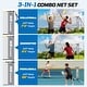preview thumbnail 3 of 7, 22FT Portable Pickleball Badminton Volleyball Net Set All-in-One Net System