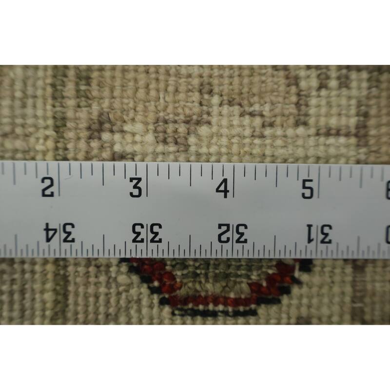 Hand Knotted Oriental 100% Wool Carpet Traditional All-Over Beige & Ivories Ziegler Area Rug - 6' 1'' X 4' 2''