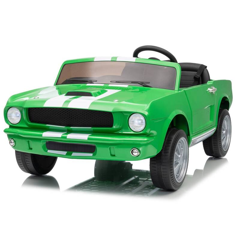 24V 2 Seater Ride on Licensed Shelby GT350 Ride on Toys for Kids Best Gift - Green