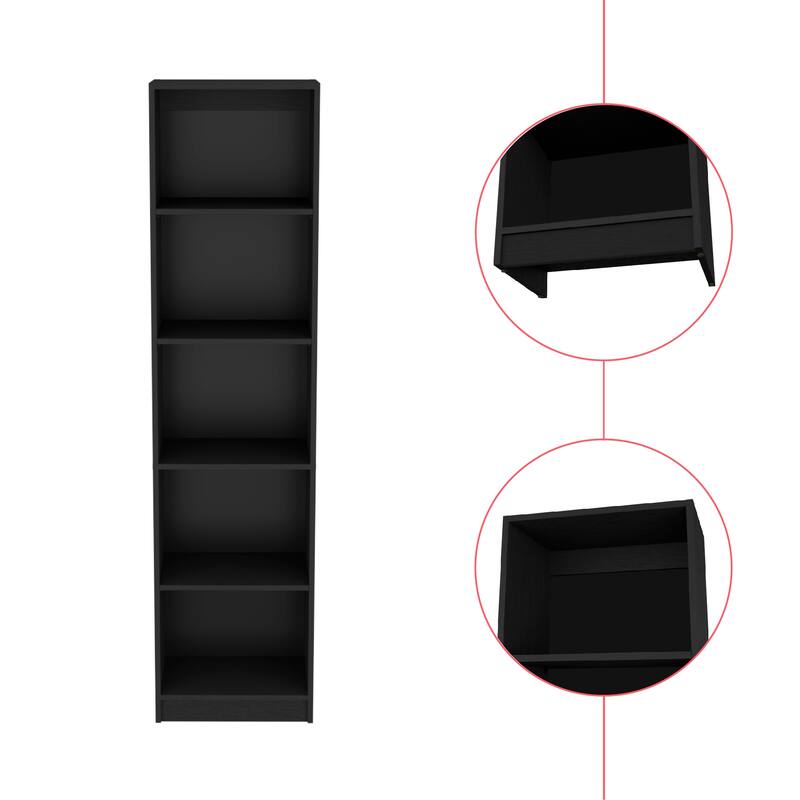 Bookcase XS Benzoni, Office, Black,High quality and durable