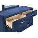 preview thumbnail 9 of 20, Melody Modern Classic 6-drawer Upholstered Bedroom Dresser