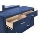 preview thumbnail 13 of 20, Melody Modern Classic 6-drawer Upholstered Bedroom Dresser