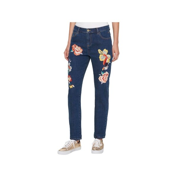 tommy hilfiger embroidered jeans