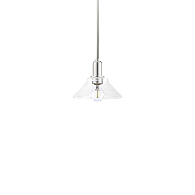 Innovations Lighting 716-1S-8-9 Orwell Pendant Orwell 9" Wide Mini - Polished Nickel / Clear