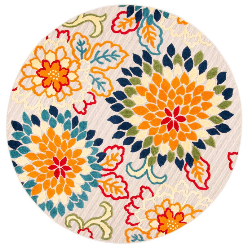 SAFAVIEH Cabana Gulzada Indoor/ Outdoor Waterproof Patio Floral Rug