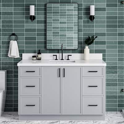 Ariel K55WQRVO Kelly 55" Free Standing Single Basin Vanity Set with