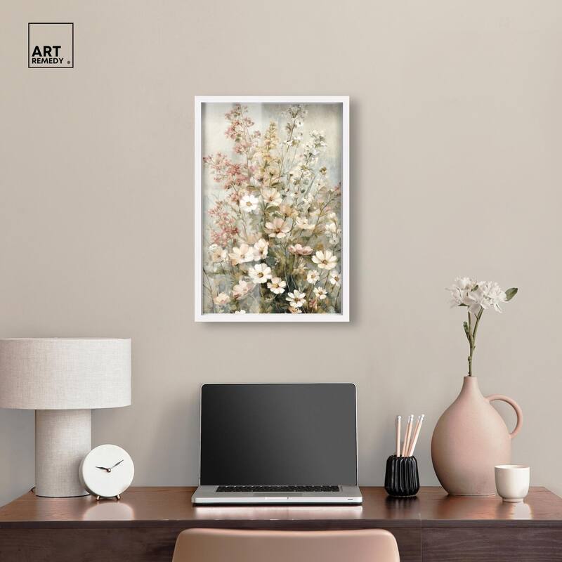 Heirloom Blossoms I Shadowbox by Art Remedy
