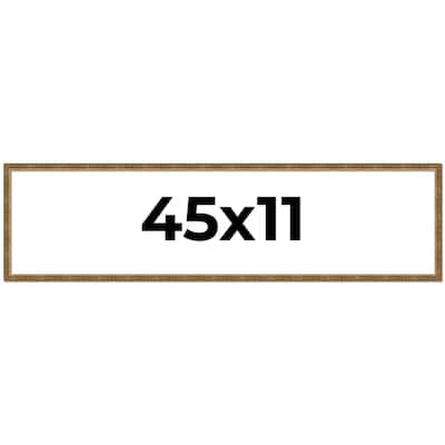 45x11 Frame Gold Solid Wood Picture Frame - Complete Modern Photo