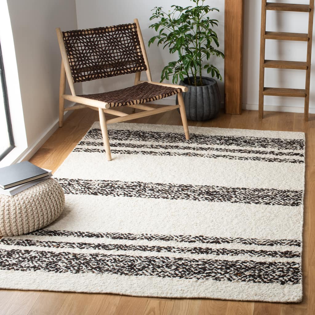 SAFAVIEH Handmade Natura Sanae Stripe Wool Rug