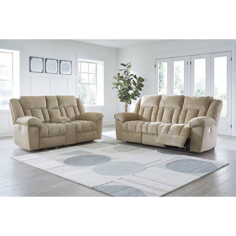 Signature Design by Ashley Tip-Off 2-Piece Upholstery Package - 91" W x 42" D x 45" H - Beige