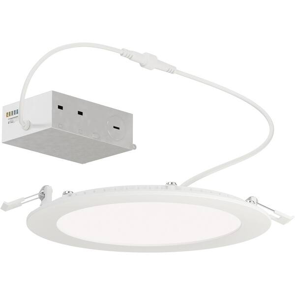 slide 2 of 2, Maxim 67707WT Slim LED Canless Recessed Fixture - 5CCT White