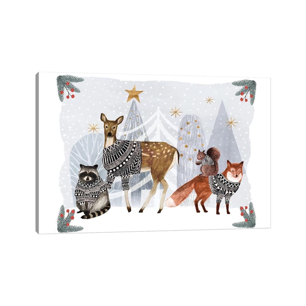 iCanvas "Cozy Christmas Collection A" by Victoria Borges Canvas Print