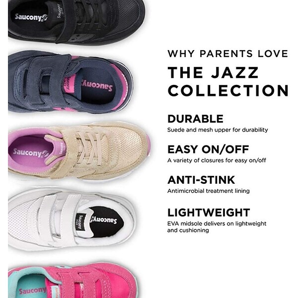 saucony jazz hook & loop sneaker