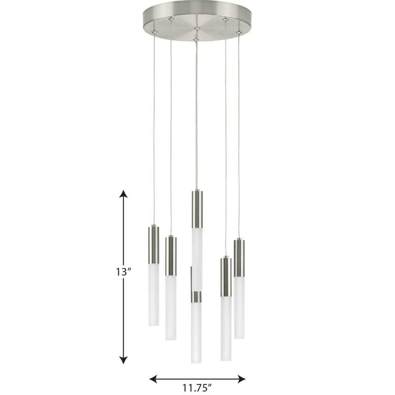 Progress Lighting Kylo LED 6 Light 12" Wide LED Multi Light Pendant