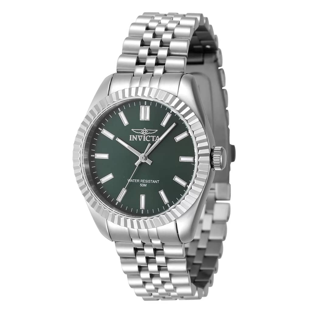 Invicta Women's 47496 Specialty Quartz 3 Hand Green Dial Watch