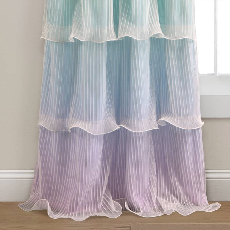 Lush Decor Rainbow Ombre Nerina Window Curtain Panels - 84" x 36"