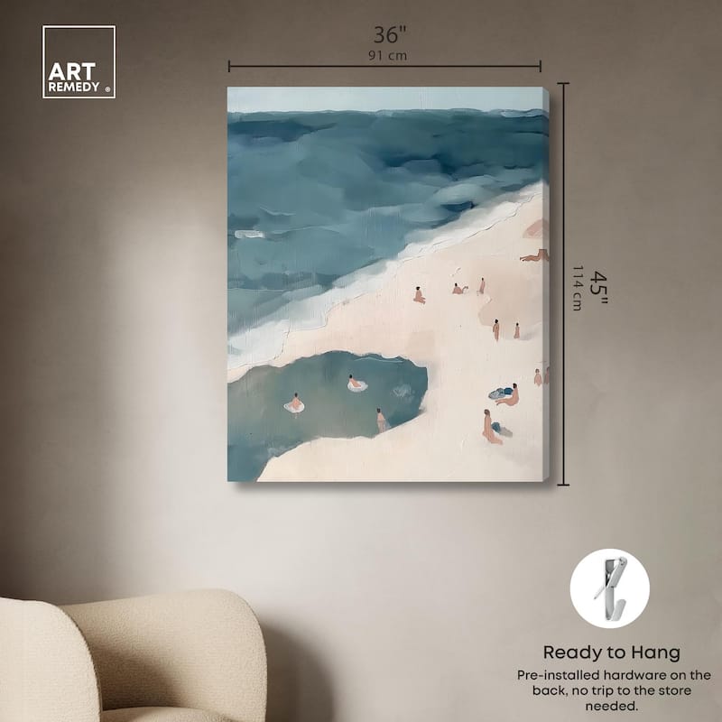 Daydreams by the Sea Canvas by Art Remedy, Gallery Wrapped