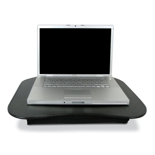 Shop Handstands Laptop Lapmat Black Faux Leather Lap Desk