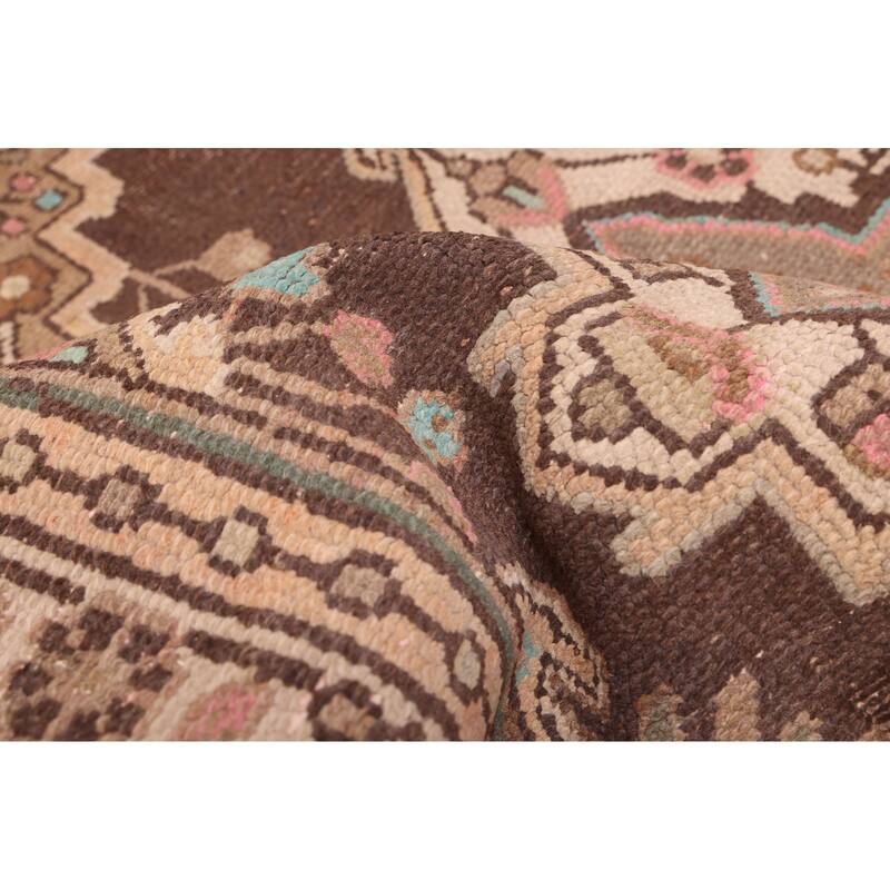ECARPETGALLERY Hand-knotted Antalya Vintage Brown Wool Rug - 3'6 x 10'2
