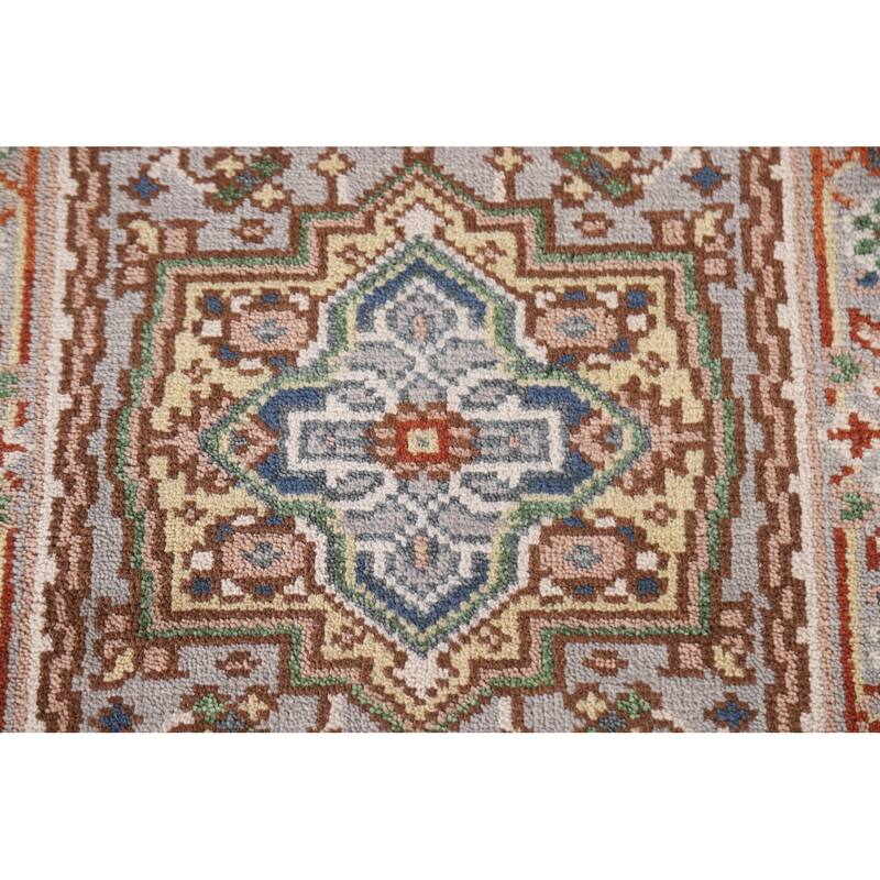 Geometric Heriz Serapi Oriental Area Rug Handmade Wool Carpet - 2'0"x 3'0"