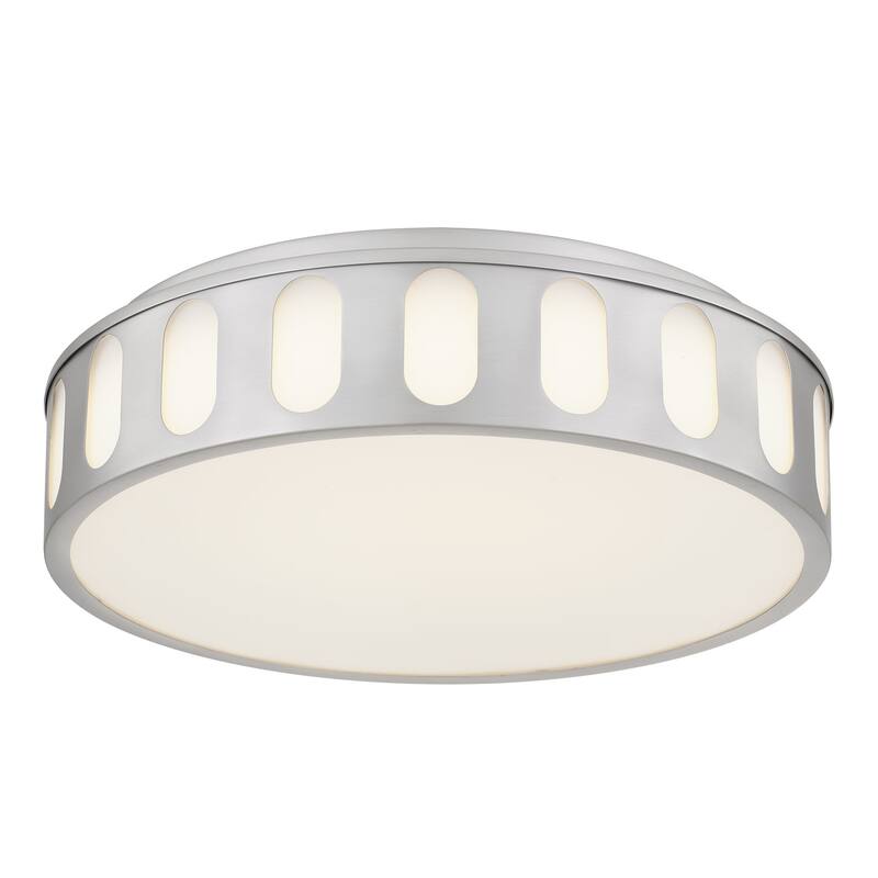 Bantom 15" Brushed Nickel LED Flush Mount Ceiling Light