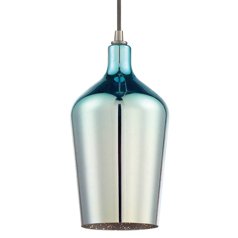 Craftmade Single Light 6" Wide Mini Pendant with Burst Glass Shade