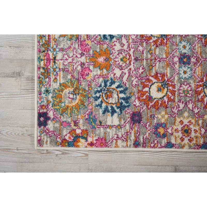 Nourison Passion Boho French Country Floral Area Rug.