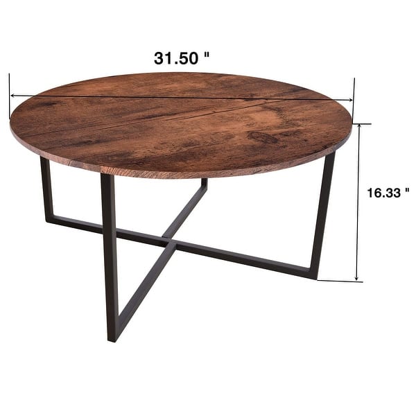 Round Coffee Table Kitchen Dining Table Modern Leisure Tea Table Office ...