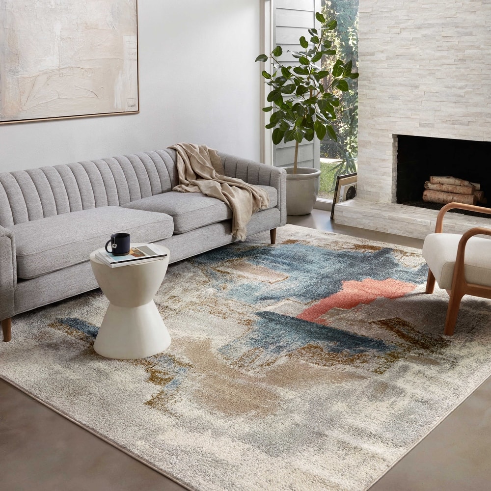 Alexander Home Bentley Modern Watercolor Area Rug