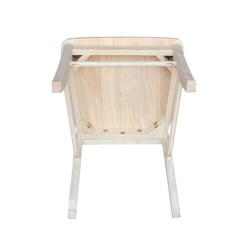 Set of Two X-Back Dining Chairs