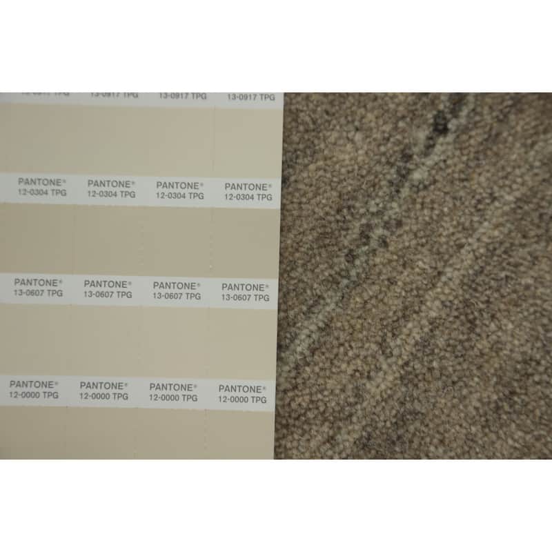 Hand Knotted Oriental 100% Wool Carpet Tribal Animal Pictorial Beige & Ivories Gabbeh Area Rug - 7' 9'' X 5' 1''