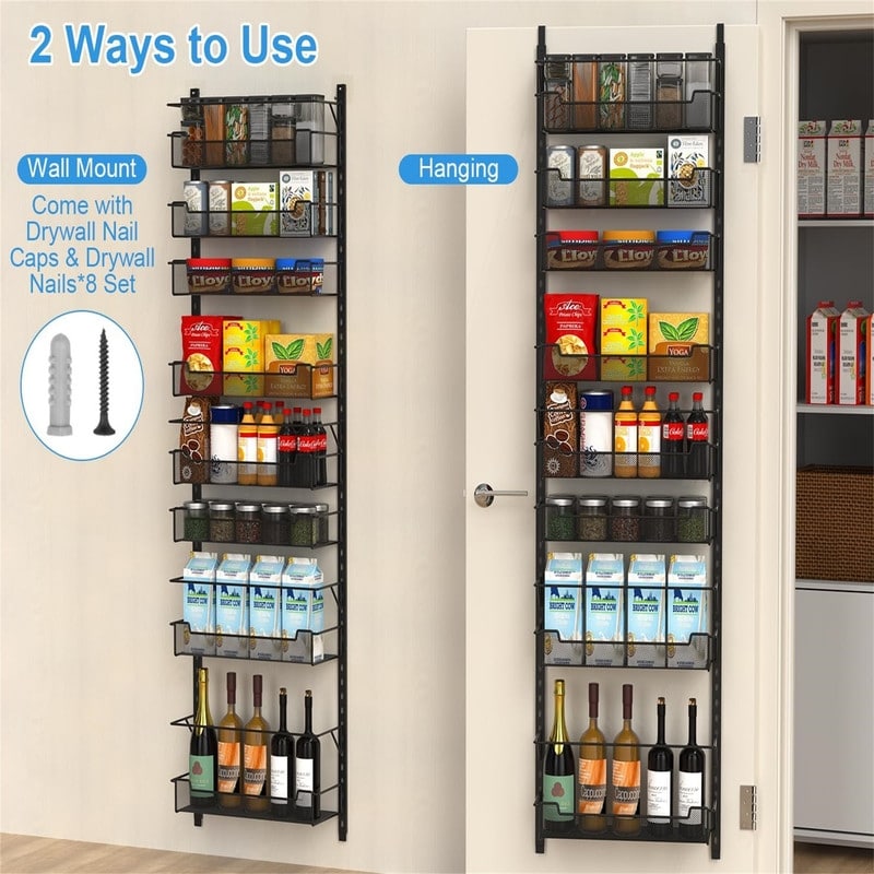 Over The Door Pantry Organizer 8Tier