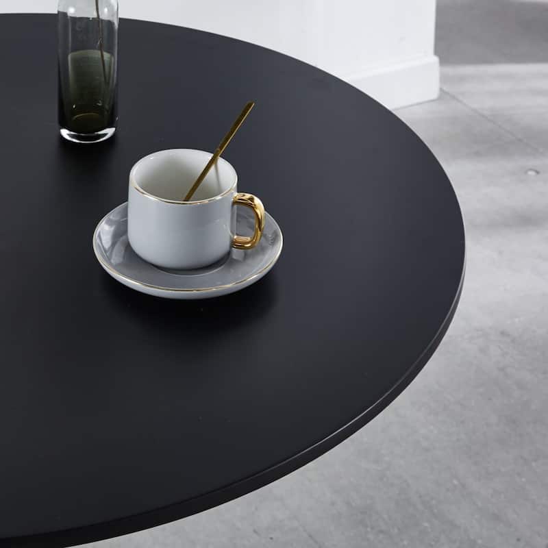 Black Round Dining Table for 2-4 people